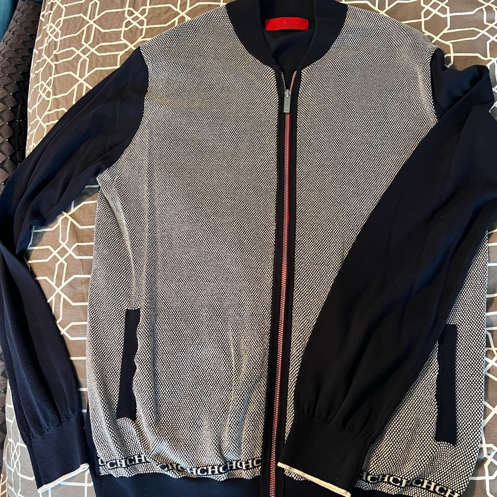 Carolina Herrera Zip Up Sweater